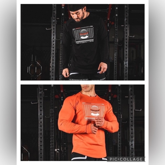 RAWGEAR BUNDLE - 2 long-sleeved Mens Shirts athletic tops size Large - Picture 1 of 1